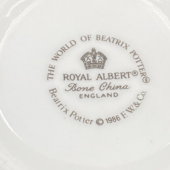 Royal Albert Bone China Cup Beatrix Potter Hunca Munca Mouse VTG ‘86 Christening - Picture 6 of 9